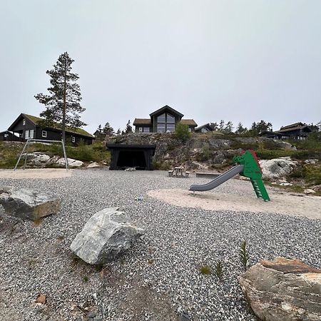 Modern Northern Lights Cabin Drangedal Buitenkant foto