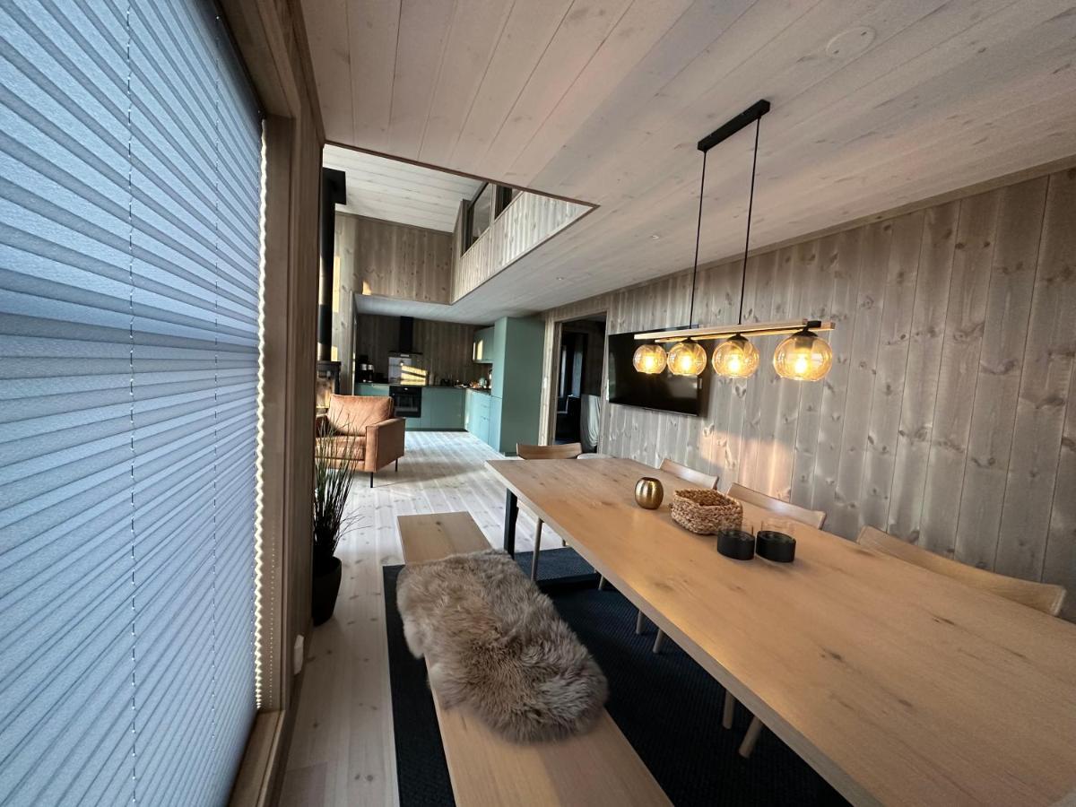 Modern Northern Lights Cabin Drangedal Buitenkant foto