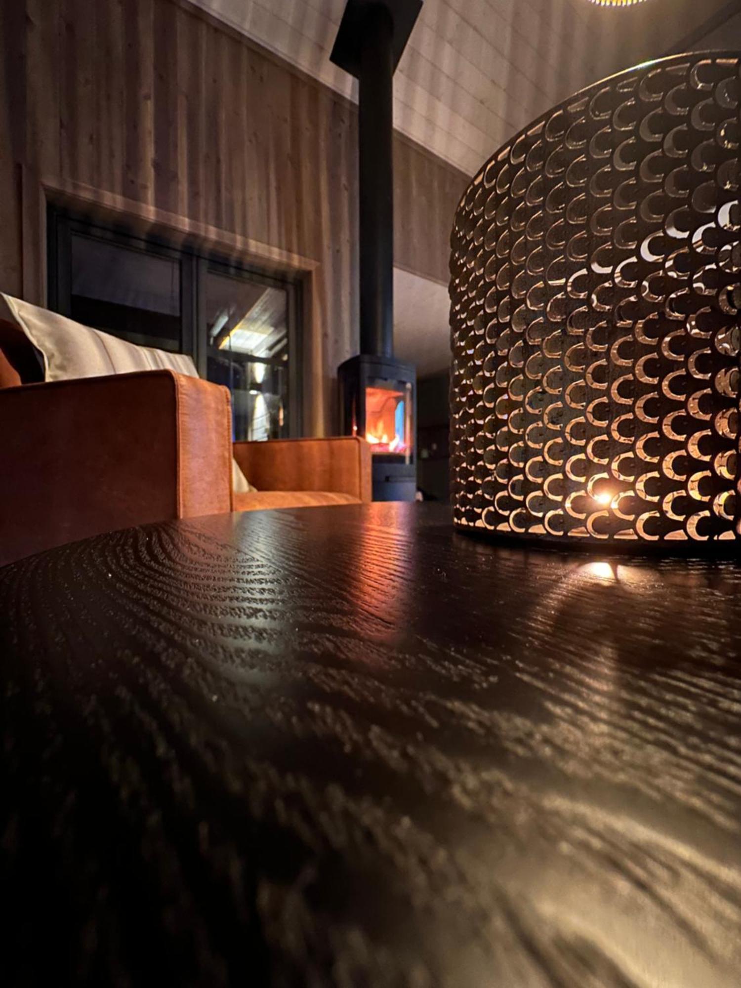 Modern Northern Lights Cabin Drangedal Buitenkant foto