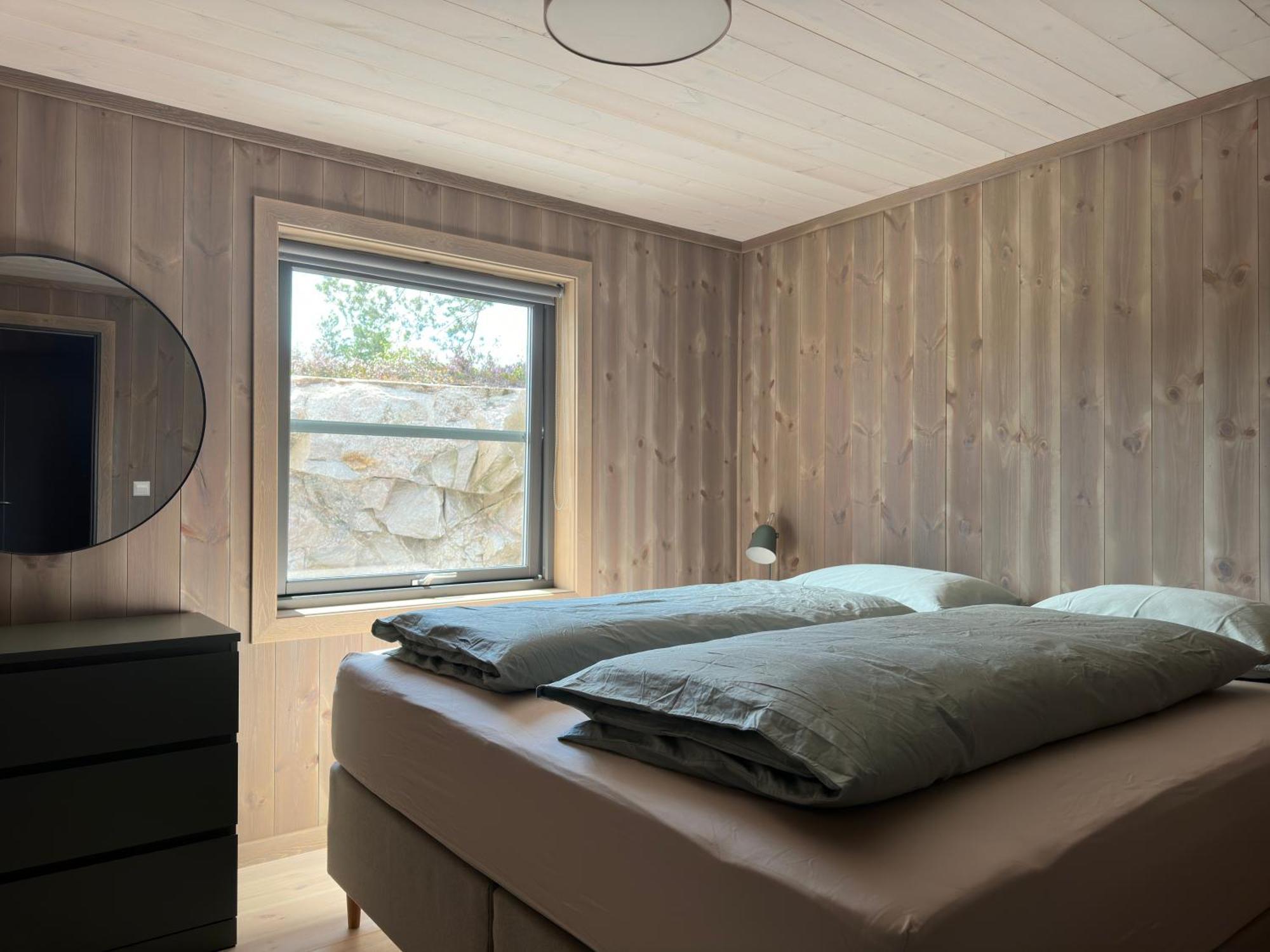 Modern Northern Lights Cabin Drangedal Buitenkant foto