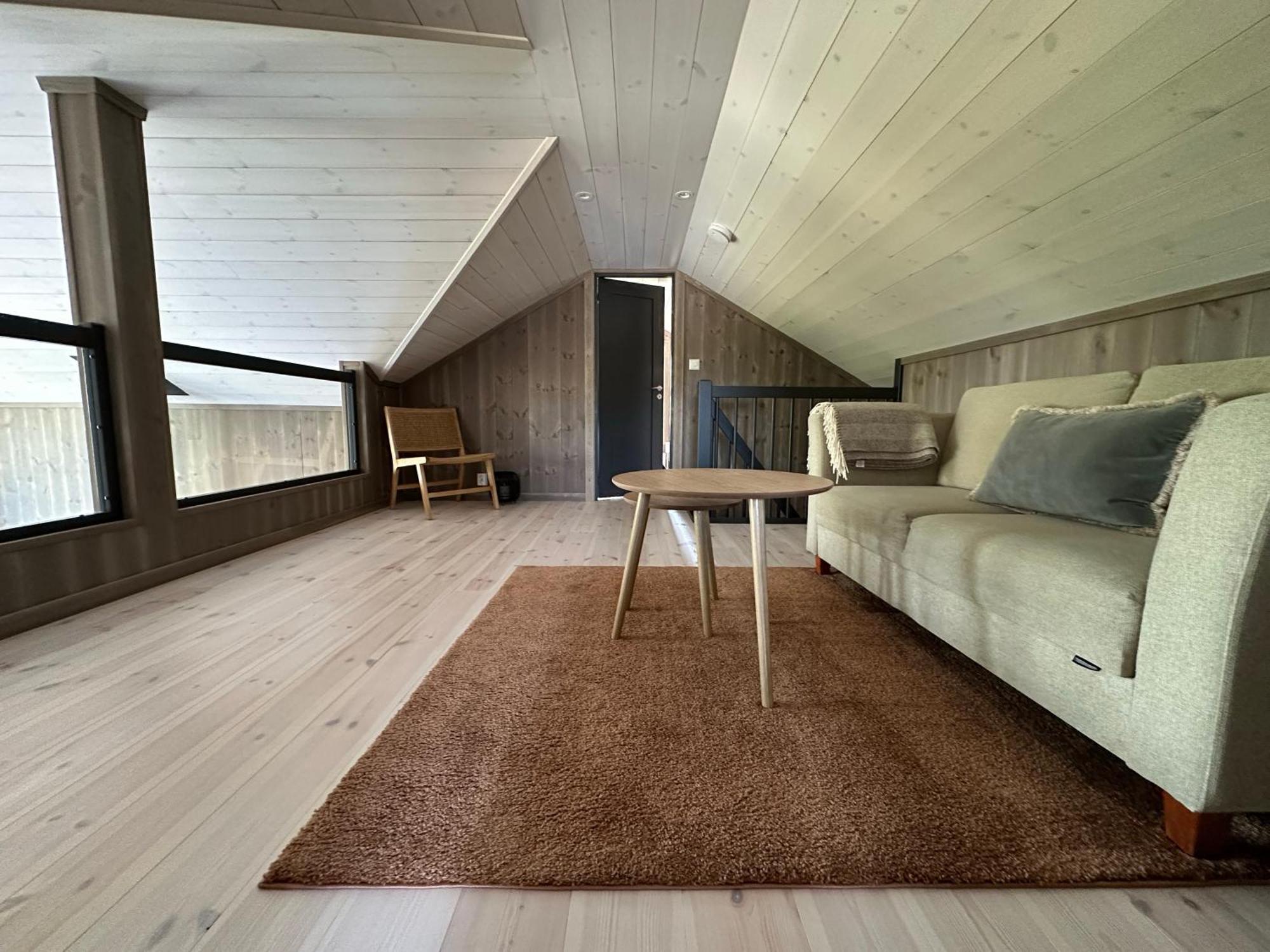 Modern Northern Lights Cabin Drangedal Buitenkant foto